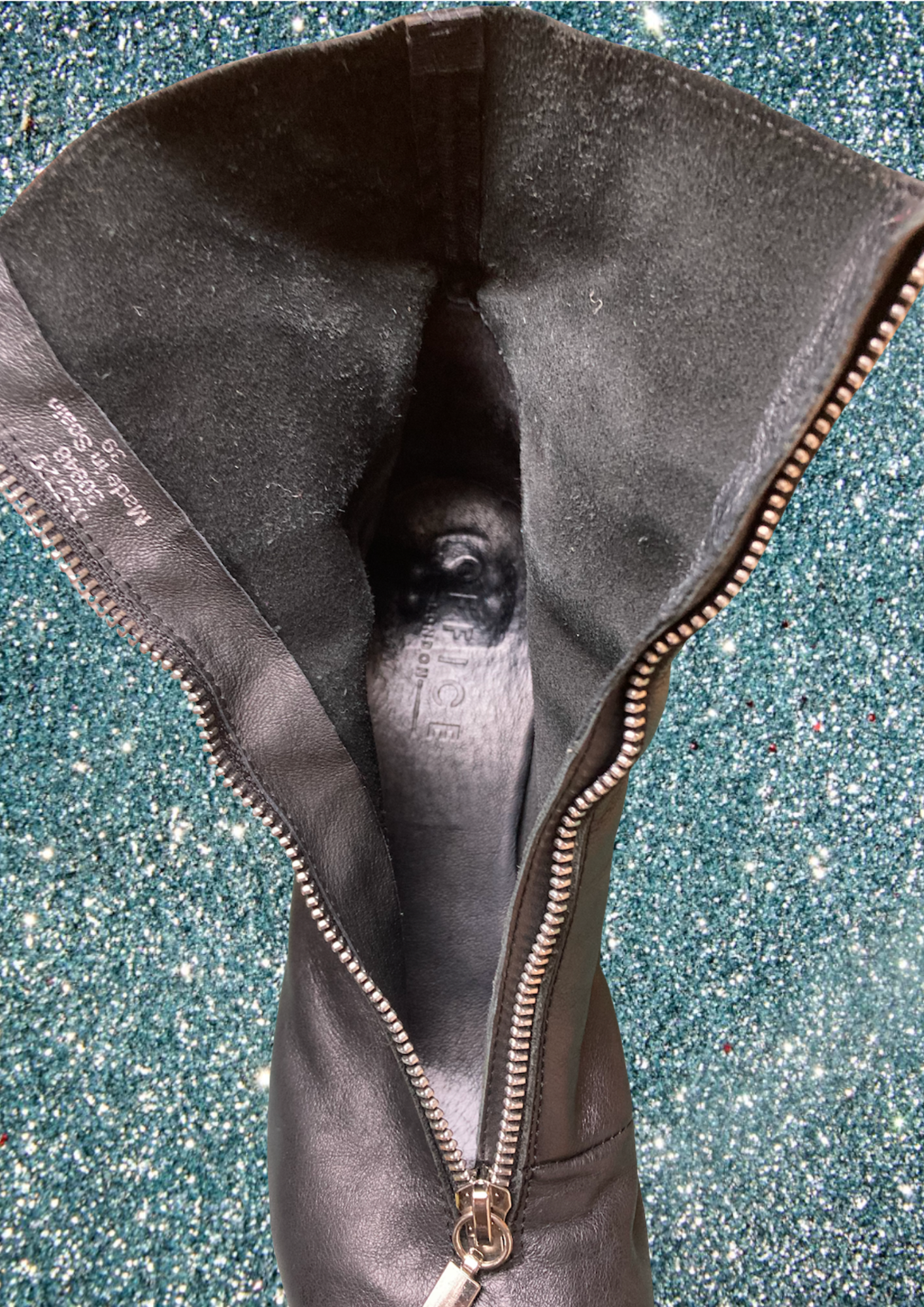 Office Black Leather Boots