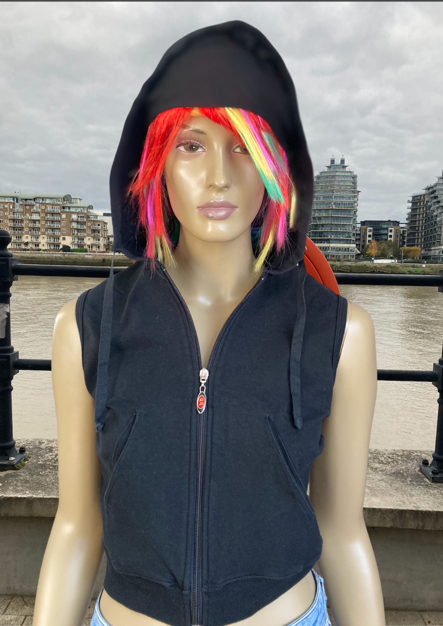 🖤 Badass Black Sleeveless Hoodie