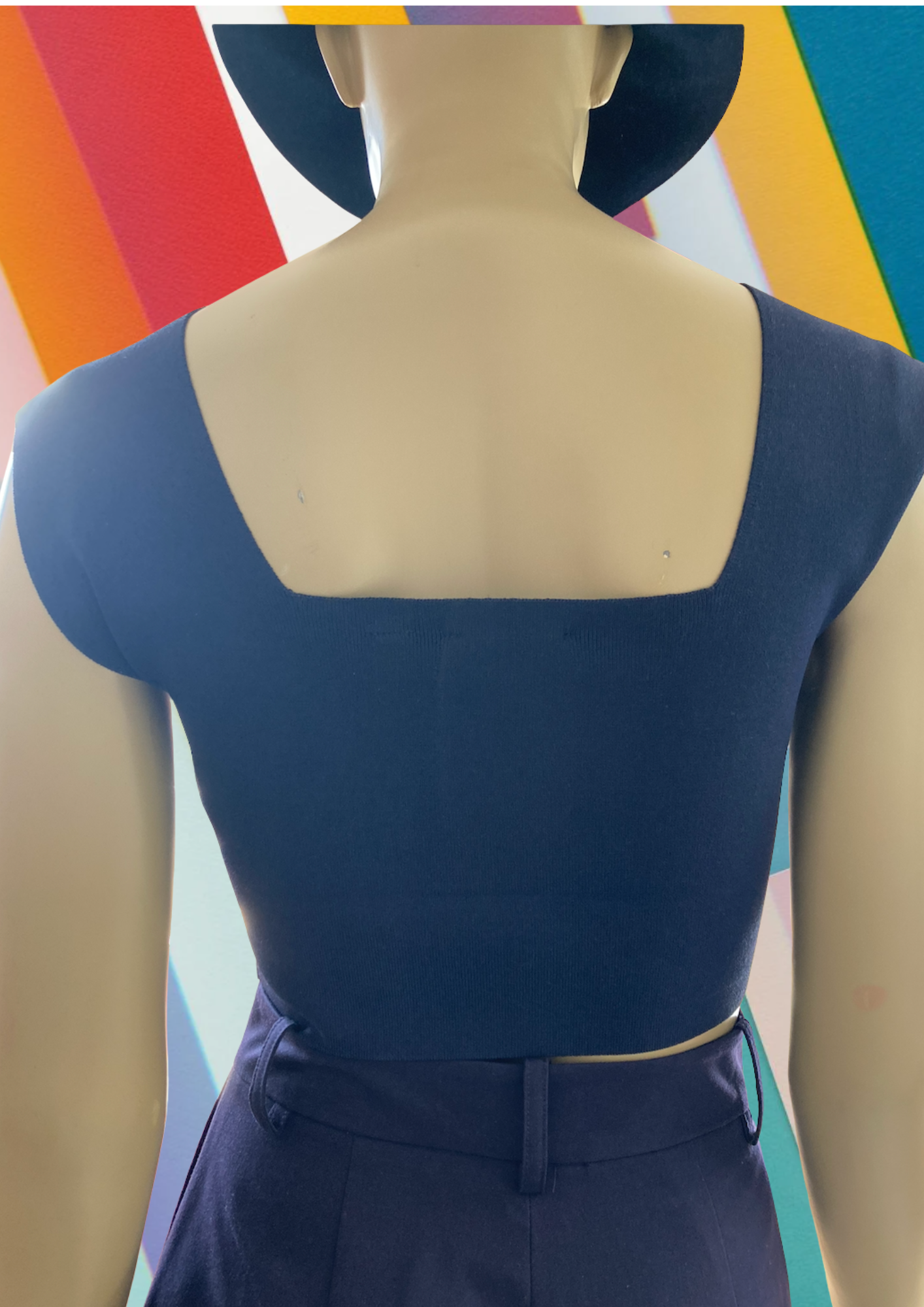 Ted Baker Navy Crop Top