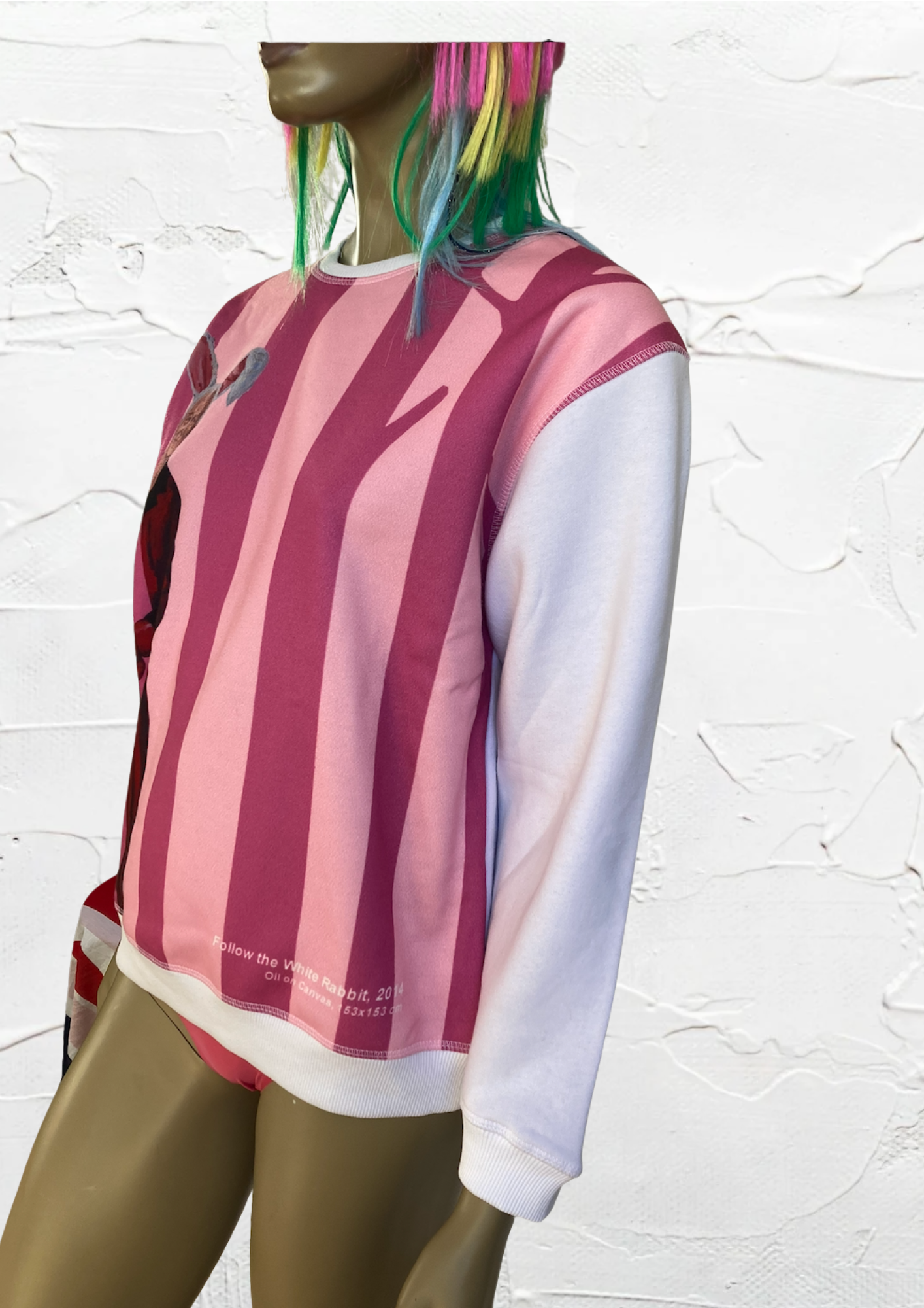 🎨 Olga Lomaka “Follow the White Rabbit” Sweatshirt - New with Tag