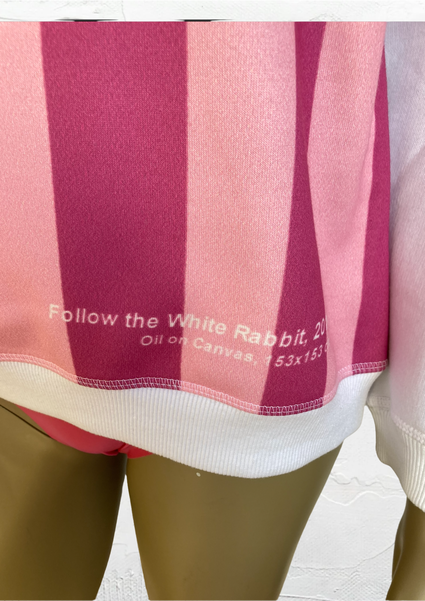 🎨 Olga Lomaka “Follow the White Rabbit” Sweatshirt - New with Tag