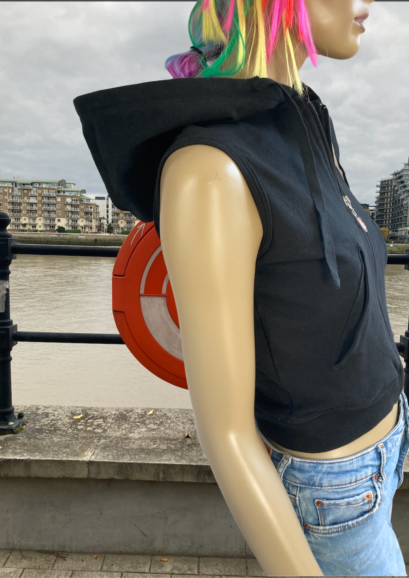 🖤 Badass Black Sleeveless Hoodie