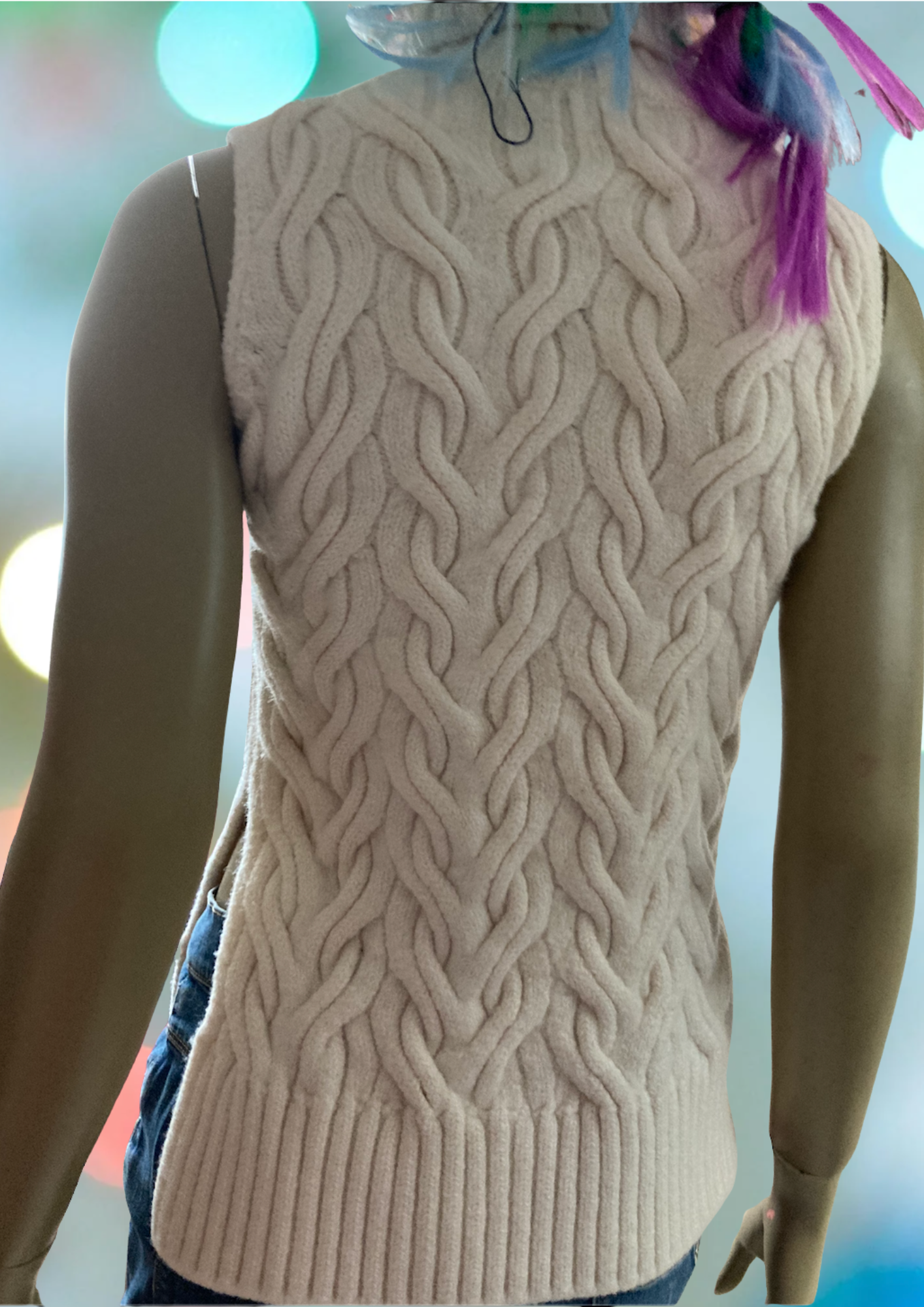 COS Twisted Cable Shell Sleeveless Sweater