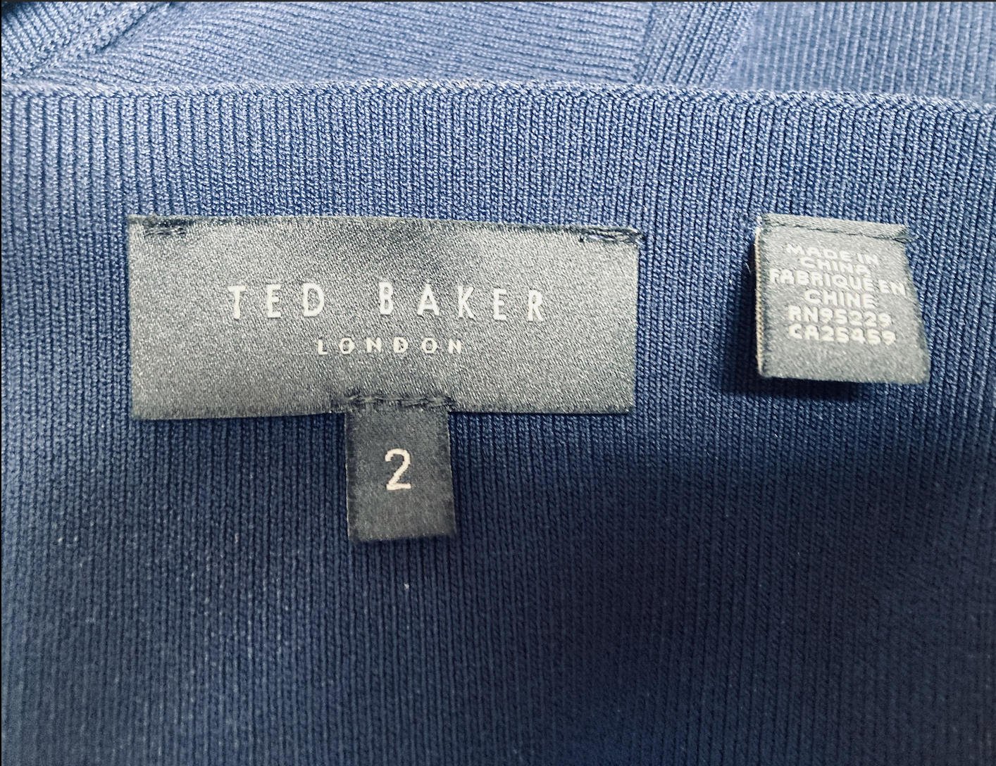 Ted Baker Navy Crop Top