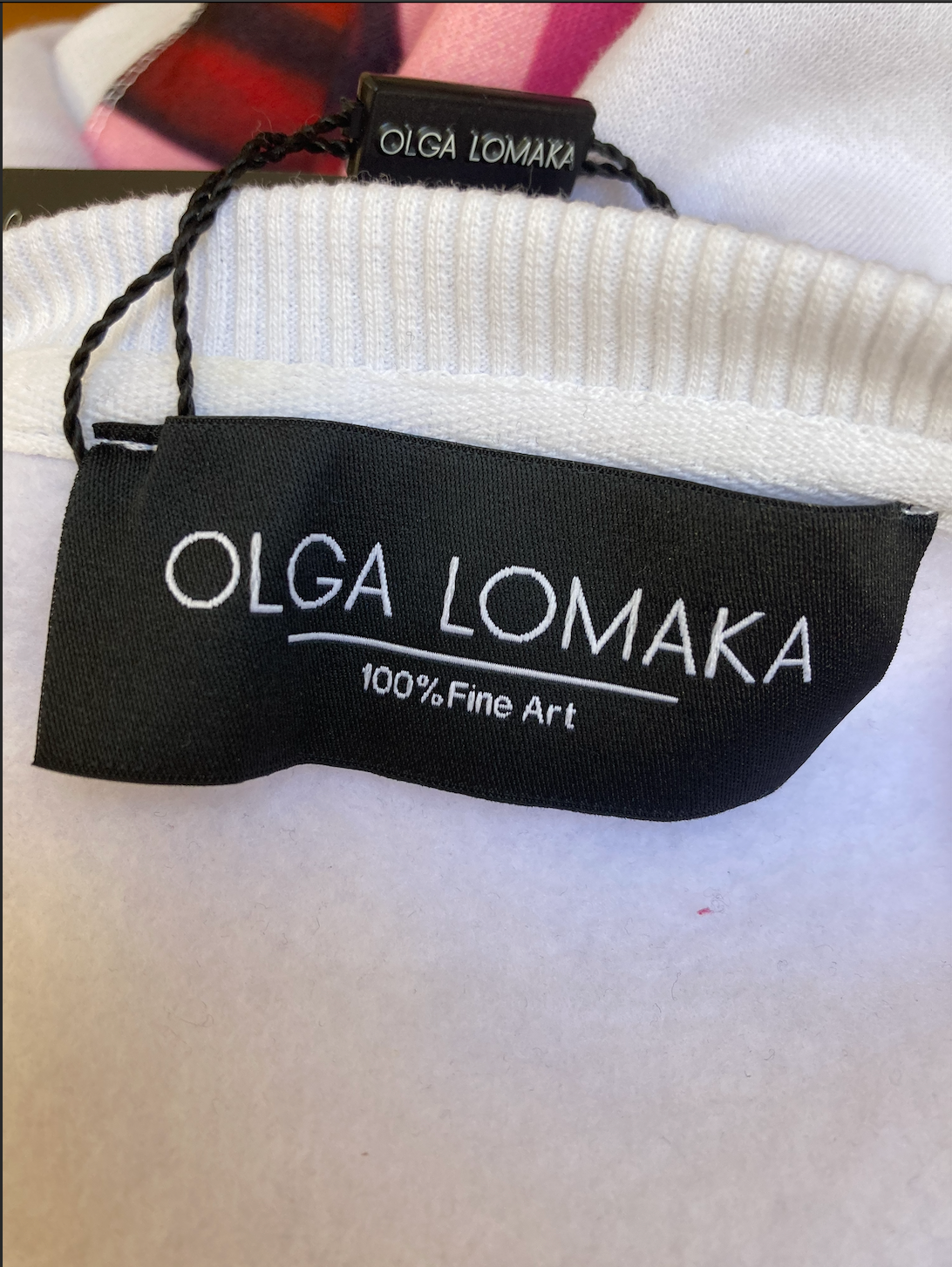 🎨 Olga Lomaka “Follow the White Rabbit” Sweatshirt - New with Tag